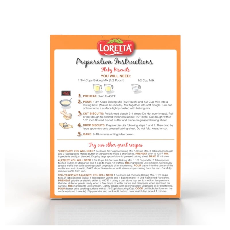 see above LOT of 3 Loretta All-Purpose Baking Mix, 14oz