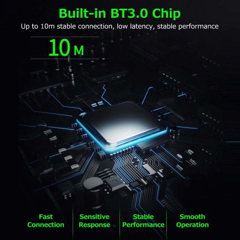 10 inch Wireless BT Keyboard Ultra-thin Rechargeable BT Keyboard Three-system