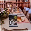 Operitacx 2pcs Pvc Flip Menu Display Stand Holder for Tabletop