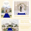FUHSY Royal Blue Velvet Aisle Runner - 4x15FT Luxury Wedding