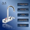 AA Faucet 4" Wall Mount Commercial Hand Sink Faucet with