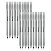 SAINO Primo+ Ballpoint Pens, BLACK, Fine Point (0.7mm), Pack of