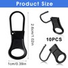 Ouligay 10pcs Zipper Pull Replacement Detachable Zipper Pull Tab Metal