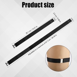 Mikovivi 2pcs Thigh Garters for Women, Adjustable Thigh Garter Belts Plus Size High Elastic Fastening Leg Garters for Thigh Leg Harness Belts for Women