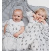 DaisyGro Luxury Swaddle Blankets, Certified Organic Muslin Cotton, 3 Unisex