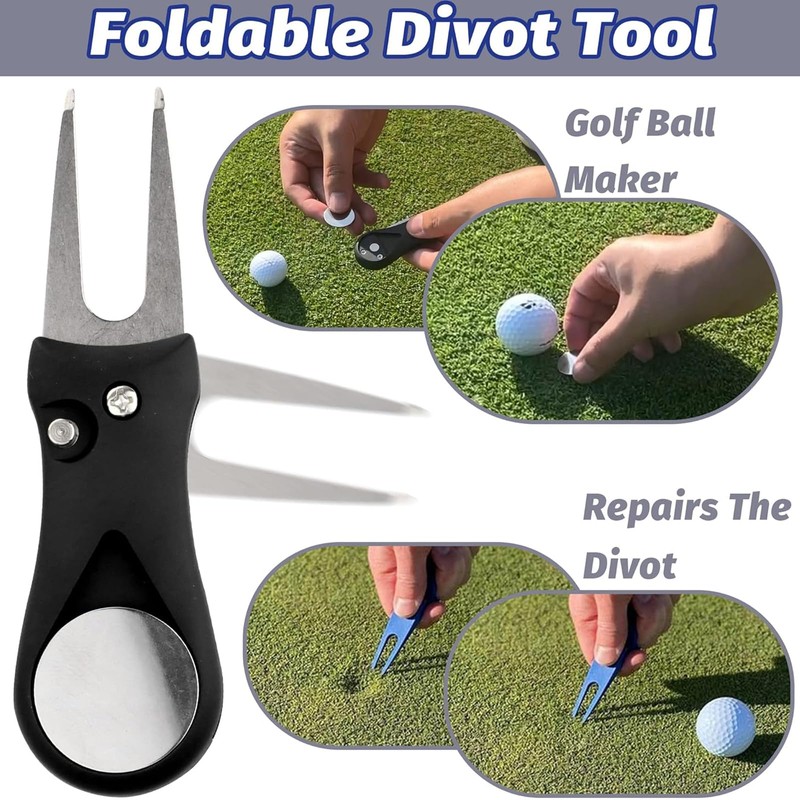 karamagic 11 Pcs Golf Accessories Kit, Include Golf Ball Bag