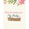 NEWBORN BIABY MEMORY BOOK- PREGNANCY TIMELINE-BIRTH TO ONE MEMORY BOOK-GUIDED