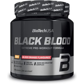BioTechUSA Black Blood NOX+, Extreme pre-Workout Drink Powder containing NOX+ Formula, creatine, Amino acids, Caffeine, 340 g, Blood Orange