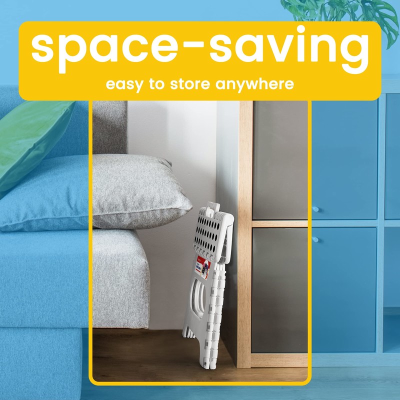 Folding Step Stool for Adults and Kids-11 Height Lightweight Plastic