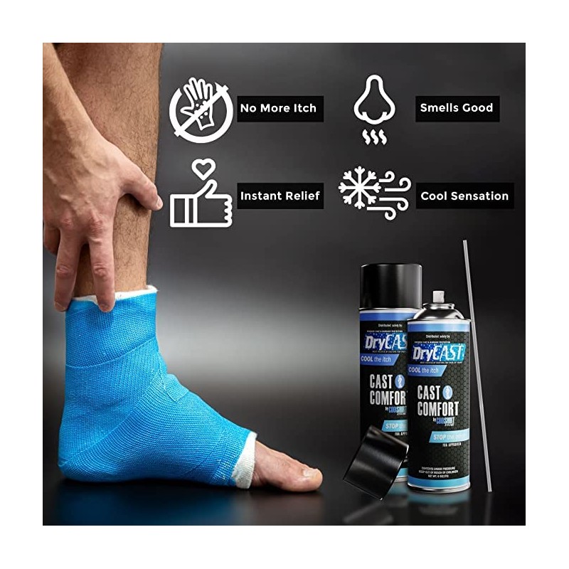 Drycast Cast Comfort Itching and Odor Relief Spray - Cools