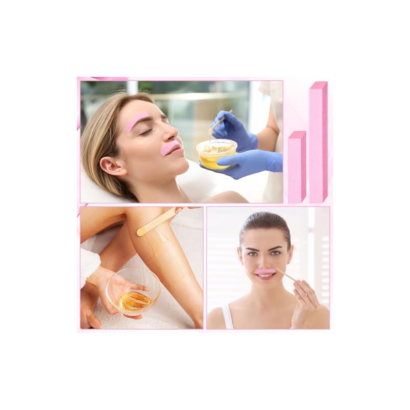Leelosp 600 Pcs Waxing Kit Includes 400 Wax Paper Cloth