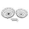 Fruit Basket Black Iron European Style Double Layer Fruit Storage