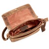 HYDESTYLE Distressed Leather Saddle Bag #UM62