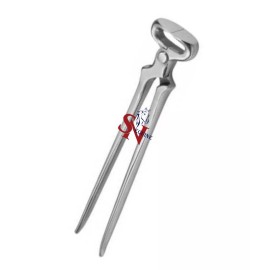 S.N Equine Hoof Nipper 15"  Vanadium Steel Farrier Tool in Dull Finish Drop Forged