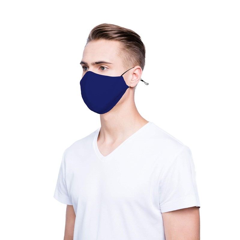DALIX Cloth Face Mask Reuseable Washable in Royal Blue Made