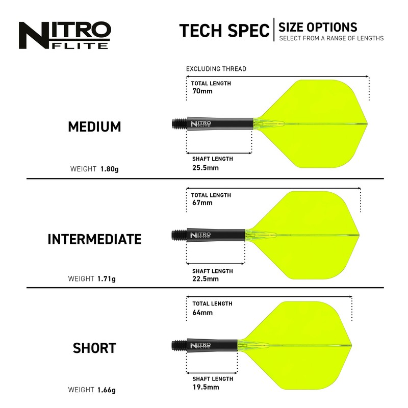 RED DRAGON Darts – Nitro Flite Integrated Flight & Shaft