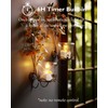 Homemory 12Pcs Timer Tea Lights, Flameless Flickering Auto Tea Lights