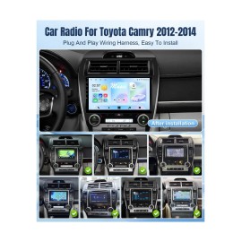 Leadfan 10.1inch Car Radio for Toyota Camry 2012 2013 2014 with Wireless Carplay Andr...