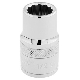 Draper 33608 1/2-Inch Square Drive Polished Chrome Imperial Socket, 1/2-Inch Size