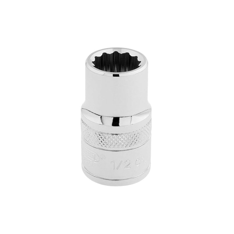 Draper 33608 1/2-Inch Square Drive Polished Chrome Imperial Socket, 1/2-Inch