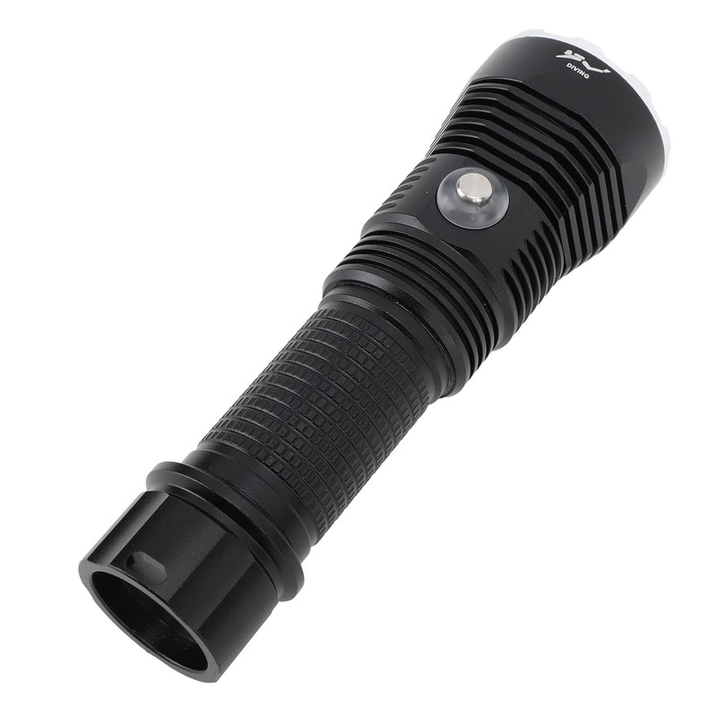 Diving Flashlight LED IPX8 Waterproof Infinitely Dimmable 100M 3000LM White