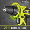 Snapfresh 20V Cordless Drill W/ Battery, Charger, 43 Pc Bit/