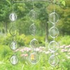 3 Piece Set Owl Bird Deterrent Discs Glittering Wind Chimes