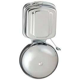 Morris Products Home Door Bell – 4 Inch DoorBell, 2.2 Amps, 35 Watts – Satin Aluminum Finish – Snap-On Cover – Maintenance Free – 1 Count