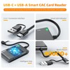 6 in 2 Multi Memory Card Reader, USB CAC Card