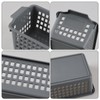 Dehouse 6 Pack Slim Plastic Storage Basket, Desktop Narrow Plastic