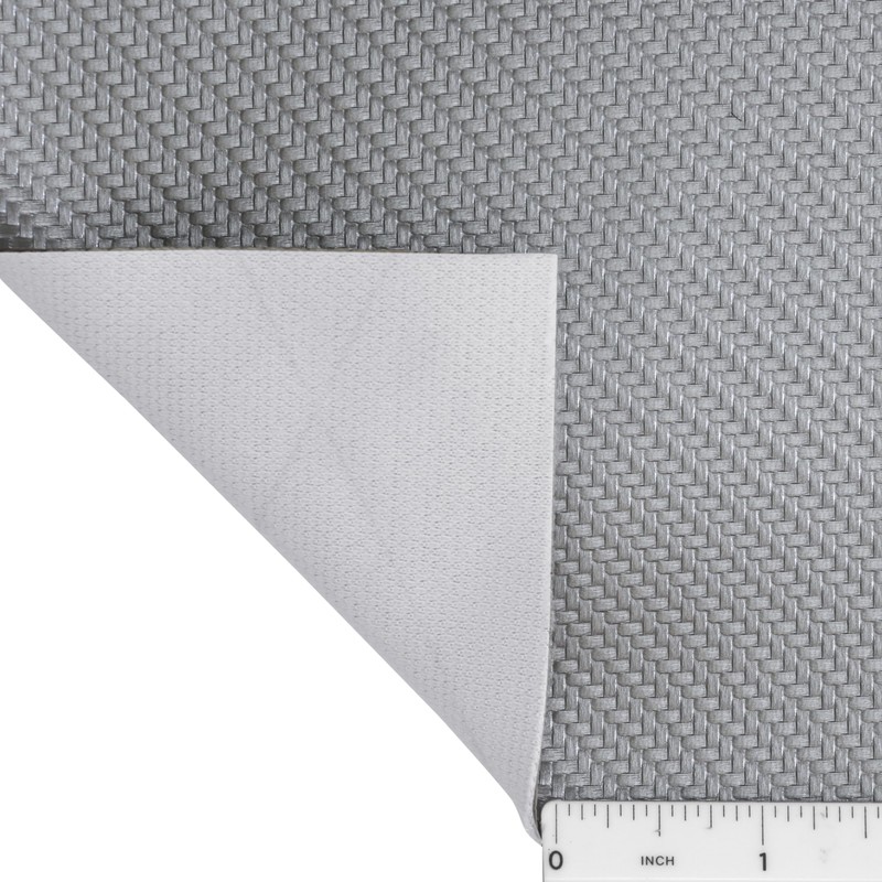 Spradling Carbon Fiber CAR-1101 Vinyl Fabric Silver Sample 3" x