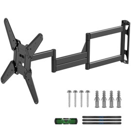 Suptek 40” Long Arm Full Motion TV Wall Mount for 32-65 Inch TVs – Articulating Corner Bracket, Swivel & Tilt, Max VESA 400x400, Holds up to 110 lbs, A7L