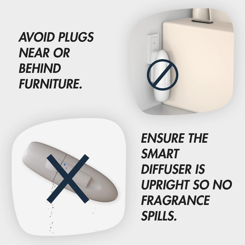 California Fresh Home Plug in Diffuser - App-Controlled, Refillable Waterless