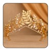 Vakkery Golden Leaf Crowns Headband Greek Goddesses Crowns and Tiaras