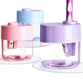 Aitxpaotn Pencil Sharpener, 3 Pack Single Hole Manual Pencil Sharpeners - for Colored Pencils, Classroom & Portable Sharpeners, Kids, Adults, Travel, School, Office