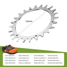 Forever Speed Pack of 2 Stainless Steel Spikes for Worx Landroid S/M, Countersunk Screw Holes, Deburred, 210 mm Lawnmower Robot Spikes, 14 x Self-Tapping Screws