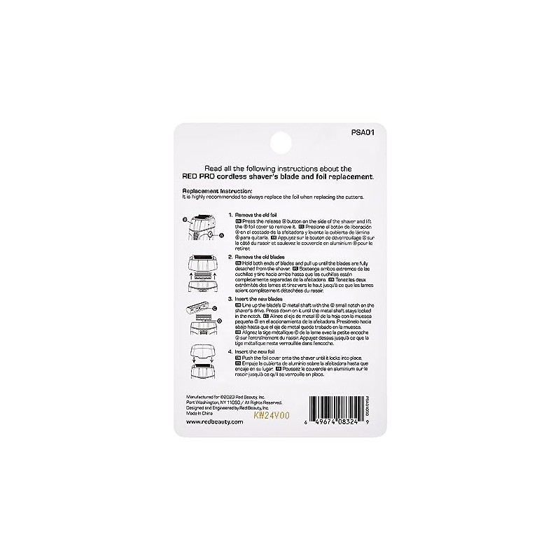 RED Pro Cordless Shaver Blade & Foil Kit Replacement, DLC