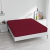 Max Color Ki-Osa by Matteo Bosio Fitted Sheet, Bordeaux, Double,