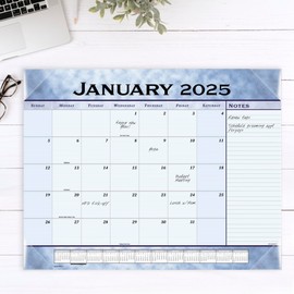 2025 AT-A-GLANCE® Monthly Desk Pad, 21-3/4" x 17", Slate Blue, January 2025 To December 2025, 89701