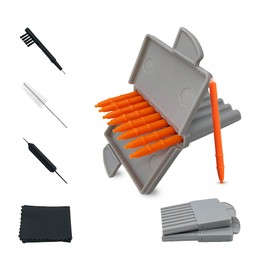 For Starkey Hear Clear Hearing aid Filters Cerumen Stop Wax Traps with Cleaning Kit Vent Brush and Carry Case – 2Packs/ 16pieces