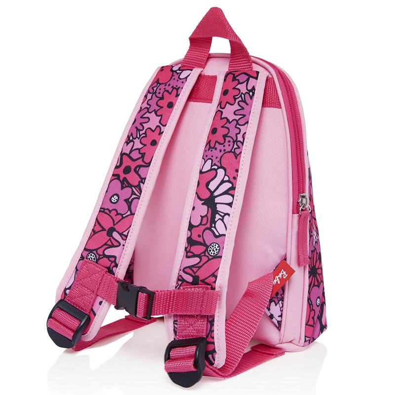 Pink Robots Toddler Kids Children Mini Backpack Rucksack With Reins