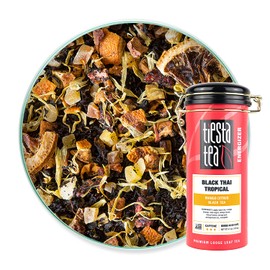 Tiesta Tea - Black Thai Tropical, Loose Leaf Mango Citrus Black Tea, High Caffeine, Hot & Iced Tea, 4.5 oz Tin - 50 Cups, Natural, Flavored, Black Tea Loose Leaf