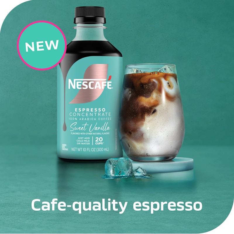 NESCAFÉ Espresso Concentrate, Instant Espresso Coffee Concentrate, Sweet Vanilla, 1
