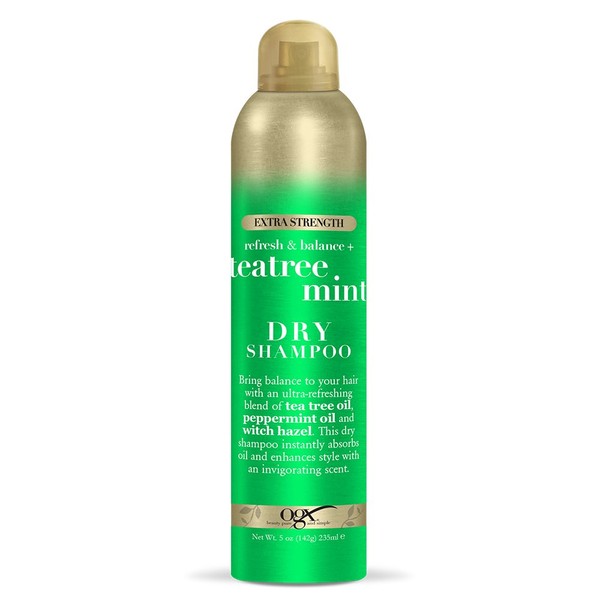 OGX Refresh Balance + Dry Shampoo 64071, Tea Tree Mint, 5 Ounce, 235ml