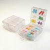 Pack of 2 pill box, 7 days, pill box, 12