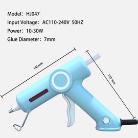 SilhouettesLice Hot Glue Gun Kit High Temperature Full Size with Switch-20W Sturdily Bonds Metal Wood Ceramics Leather and DIY project (Specialty Series HJ-047L)