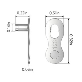 4 Stück Kettenschloss Fahrradkette 12 Fach, Fahrrad Kettenschloss Schnellverschluss, Fahrradkettenglied, Kettenverschlussglieder, Kettenglieder Fahrrad, Fahrradzubehör Für 12-Fach Fahrradkette