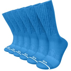 Great Call Athletics Wrestling Mid-Calf Socks 3 Pair NFHS Compression Arch Support Martial Arts Boxing BJJ Boys Apparel Pro (US, Alpha, Medium, Regular, Regular, Powder Blue)