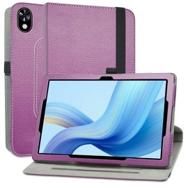 MAMA MOUTH Rotation Case for DOOGEE U9/U10 PRO, 360 Degree Rotating With Cute Pattern Sleeve Cover for 10.1 Inch Tablet, Purple