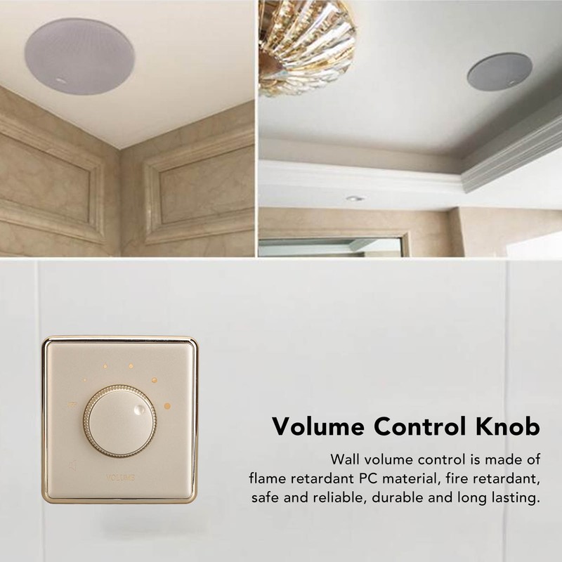 Volume Control Knob 30W 4 Position Wall Mount Volume Control